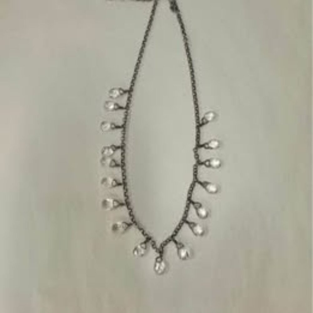 Silpada Necklace Sterling Silver quartz crystals